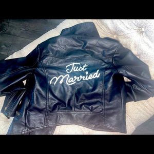 Just Married Leather Jacket